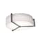 Afx Apex 12'' Flush Mount - Weathered Grey Finish - Linen White Shade APF1214MBWG-LW - alternate 1